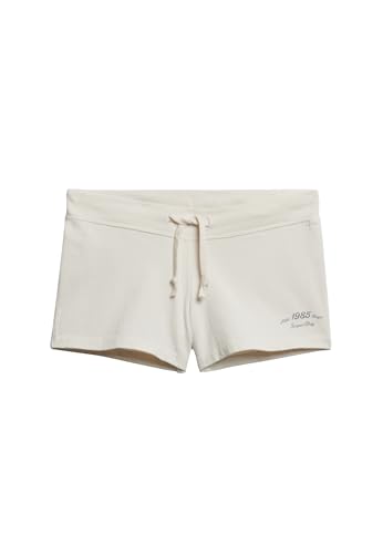 Superdry ATH ESS Jersey Script Short W7110508A Desert Bone Off White 8