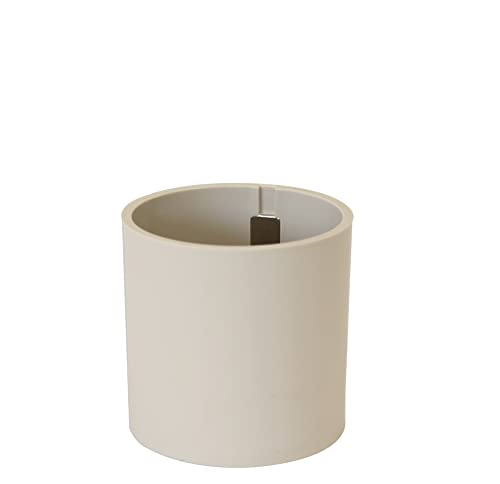 KalaMitica - Porte-brosse à dents de salle de bain, porte-stylo de bureau, support de cuisine - Porte-objet magnétique pour économiser de l'espace avec style - 1 cylindre - Ø 6 cm - Ivoire Cover