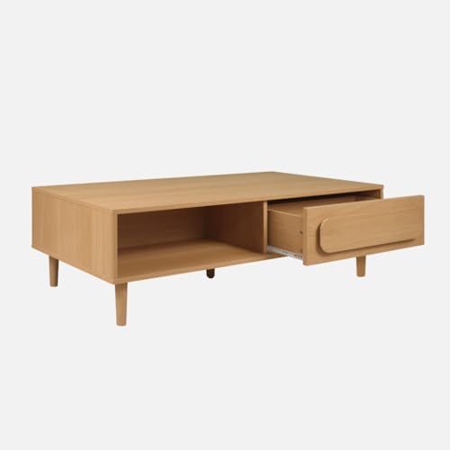 Table Basse Vintage Chêne sweeek Juliana : Finis les Salons Encombrés - 5
