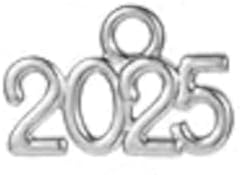 1 Piece Single 2025 or 2026 Year Charm – Custom Gold or Silver Colored Zinc Alloy Year Charm for Jewelry Making, Necklace & Bracelet, Ships from California - Image 6