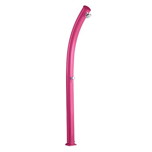 Ducha Classic De Interior Y Exterior Arkema Jolly Entrada Agua Caliente Y Agua Fría Ajustable Con Mezclador Ducha Curva Altura 226 Cm Arkema A505 4003 Color Fucsia