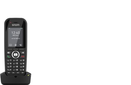 Snom M30 Combiné TéLéPhone Portable Et TéLéPhone Fixe sans Fil IP-DECT avec Grand ÉCran Couleur, Qualité Audio Cristalline, Fonctions d'Appel...