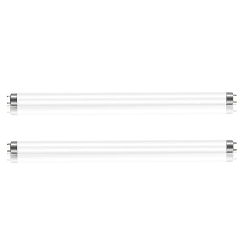 2 Stück 15W Leuchtstoffröhre, Größe: 450 mm, T8 Kaltweiß 4000K, G13-Sockel, Röhrenlicht mit Geringem Energieverbrauch, Energiesparlicht für den Notfall, Geeignet für Küche, Bad, Schrank, Garage