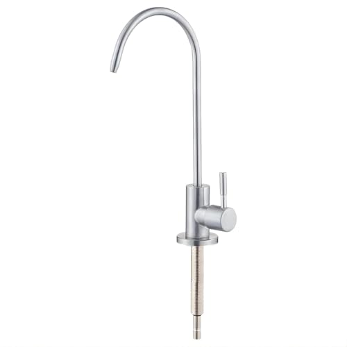 Image of AMPEREUS RO Faucet | Premium RO Water Tap for Water Purifier | Chrome Finish Stainless Steel Kitchen Sink Faucet with 360 Rotatable, Smooth Flow & Durable Design for Home Kitchen Use (Silver)