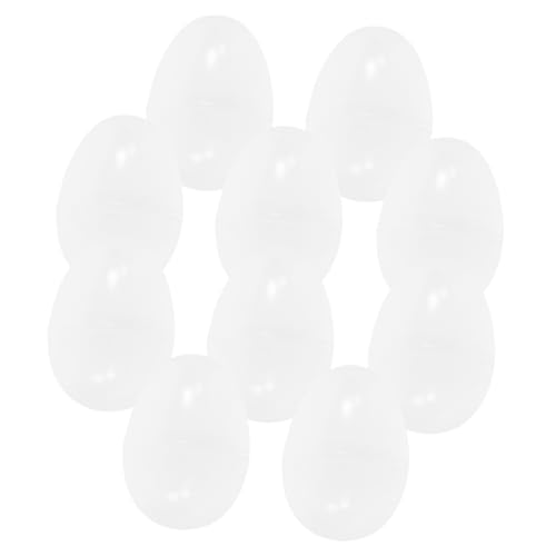 PRETYZOOM 50pcs Transparent Fillable Multi-Purpose Eggshell Storage for Party Favors Easter Ornaments and Vending Machines for Collectibles and Item