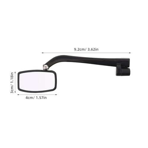 Espejo de bicicleta para gafas de sol Levemolo retrovisor ajustable negro 2