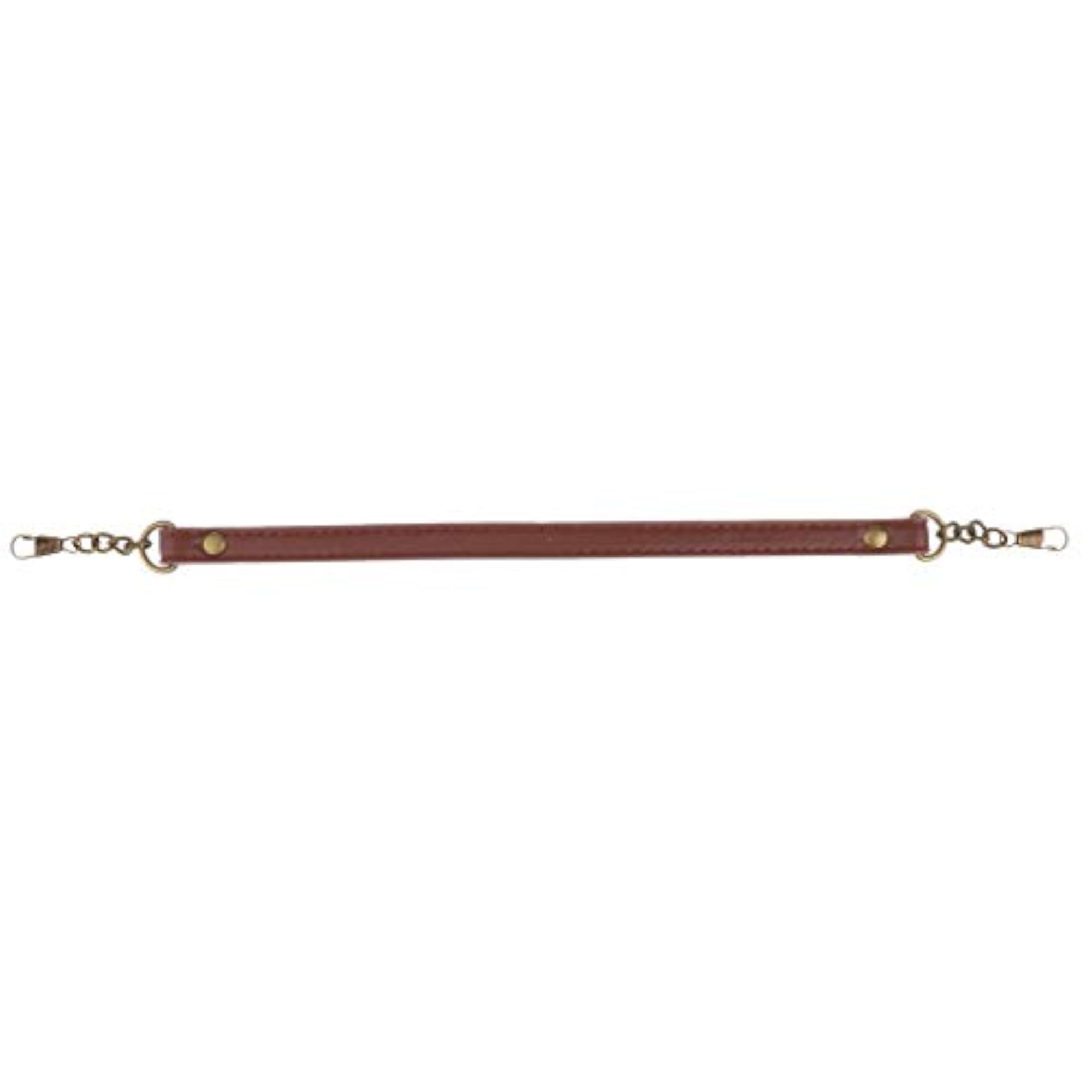 Short PU Leather Handbag Handle, Coffee