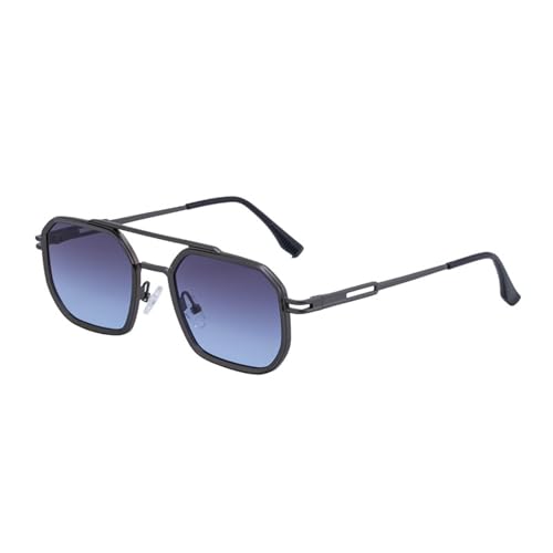 Lunettes de soleil polarisées en métal rétro pour homme et femme