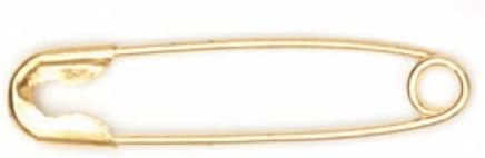 Hemline 23mm Safety Pins Gold - Each