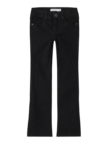 NAME IT Mädchen Girl Bootcut Skinny-fit-Jeans, Black Denim, 158...