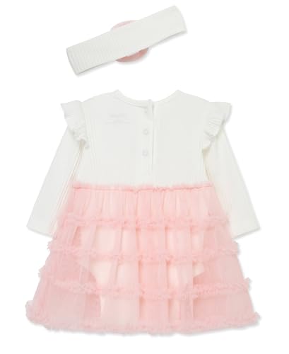 Little Me Clothes for Baby Girls' Tutu Popover and Matching Headband Set, 3 Months to 12 Months2