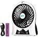 MED Rechargeable Portable Handheld Mini USB fan with Upgrade 2600mAh Battery,with Side Light, 3 Speeds, Personal Cooling for Traveling,Boating,Baby Stroller,Fishing,Camping