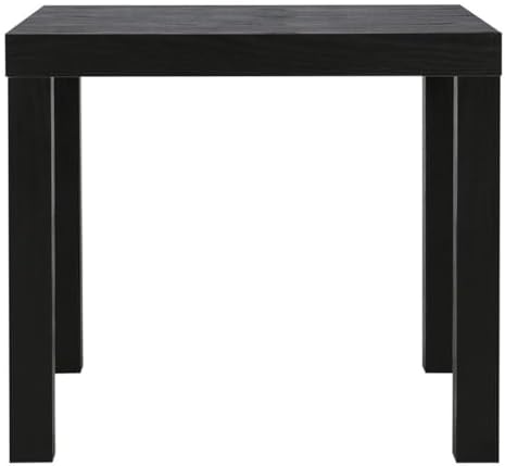 Ameriwood Home Parsons Black End Table, End Table for Living Room, Black Oak