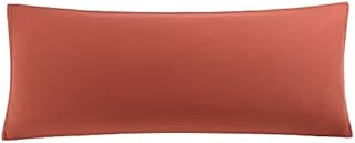 sourcing map Soft Brushed Microfiber Body Pillow Cover with Zipper Closure, Bolster Pillow Cases Long Pillow Cases for Body Pillow Orange 20"x48"(4ft)