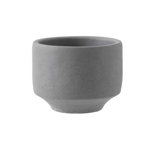 Image of FZL02068LM Planter Round Cement Flower Pot with Speckled(Gris)
