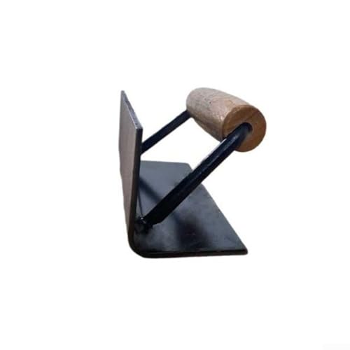 Cazzuola angolare a 90 gradi per cartongesso interno ed esterno, finitura in gesso e cemento - Lama in acciaio inossidabile con manico in legno (strumento interno)