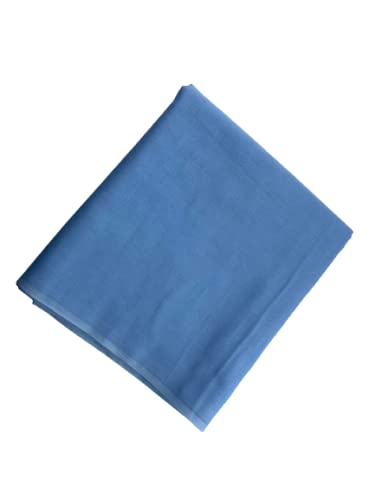 N*AMen sikh Turban pagdi dastaar fabric| 100% Cotton Fabric Full Voile Dyed Turban Fabric 100 cms Wide (Light Blue)