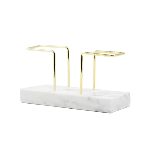 NiuLumea Marble Napkin Holder Table � Space-Saving Tissue Paper & Coffee Filter Stand, 8 x 15 x 5.5 cm, White