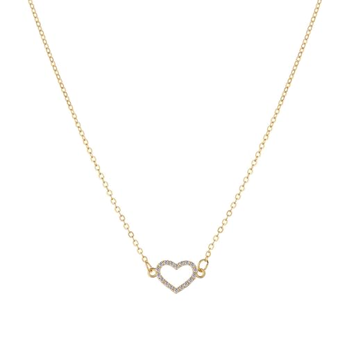 Herz Halskette,Herz Halskette für Damen,Gold Kette Frauen,Gold Herz Anhänger Halskette,Verstellbarer Halskette,Vintage Simple Heart Anhänger Schmuck,Ideal für Frauen,Zarte Herz Halskette Schmuck Herz Halskette,Herz Halskette für Damen,Gold Kette Frauen,Gold Herz Anhänger Halskette,Verstellbarer Halskette,Vintage Simple Heart Anhänger Schmuck,Ideal für Frauen,Zarte Herz Halskette Schmuck