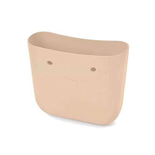 CUERPO DE BOLSO O BAG MODELO MINI CAPAZO LISO DE COLOR BEIGE SABBIA