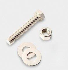 ARBAN INDUSTRIES NUT BOLT WASHER, (1/4 x 1.1/2" 38mm length) Hex Head Screws, Hex Head bolt With Nut & Washer, Zinc-Coated (10 Pcs set)