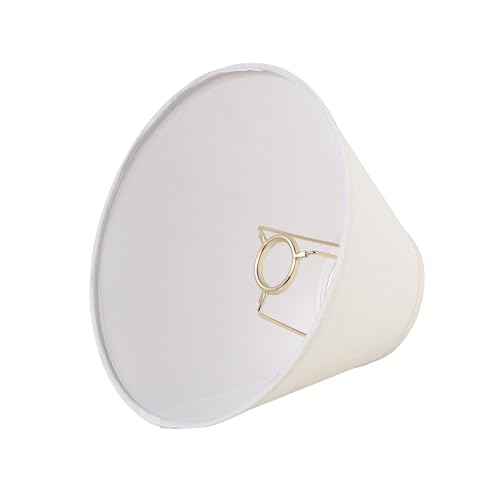 Image of Aspen Creative 58309, Hardback Empire Transitional UNO Lamp Shade, Cream, 4 inch Top x 10 inch Bottom x 7 inch Slant Height, Slip 33mm