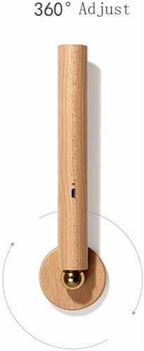 Aplique de pared giratorio 360 recargable con linterna LED tactil 2