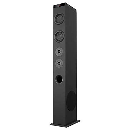 Avenzo - Torre de Sonido, Modelo AV-ST4001B, Potencia de 80 W, con Bluetooth, con Ranura microSD y USB, Incluye Radio FM, Dimensiones: 158 mm x 240 mm x 998 mm, Color Negro