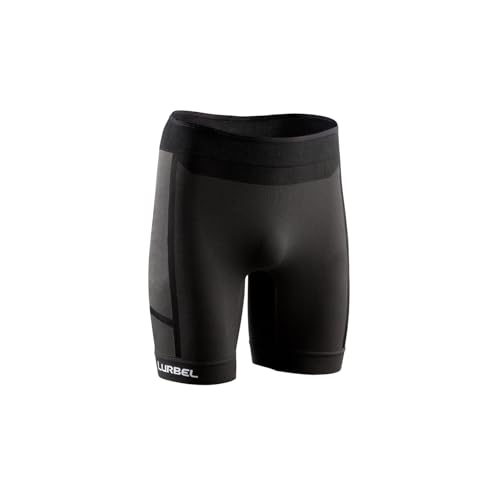 Lurbel Samba Lite Shorts, Mallas Cortas para Correr, Mallas de Hombre, Mallas de Trail Running, Mallas Transpirables. (Marengo/Gris Oscuro - M)