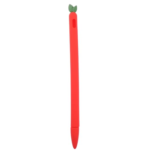 SECFOU スタイラスケース display stylus pen 鉛筆 2 スリーブ ペンシルカバー 二代目 スタイラスペンシルケース キャロットスタイラスペンカバー シリカゲル 赤