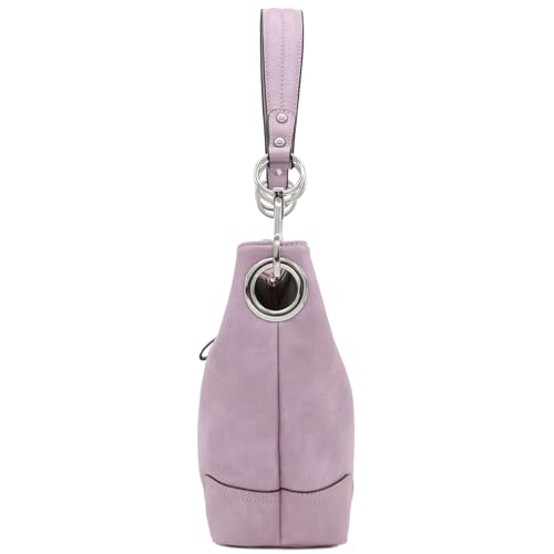 Image of Hobo Shoulder Bag with Big Snap Hook Hardware