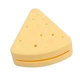 VALICLUD Caja De Almacenamiento De Soplo De Polvo Esponja De Maquillaje Real Caso Pequeño Suave Hojaldre Triangular Artículos De Aseo Poseedor Amarillo Gel De Sílice