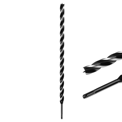 MOXPIFY Extra Long 22mm x 600mm Auger Drill Bit SDS Plus, SDS Wood Auger Drill Bits for Woodworking