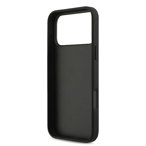 Coque iPhone 17 Pro Guess noire Grand Logo anti-rayure chic - 7