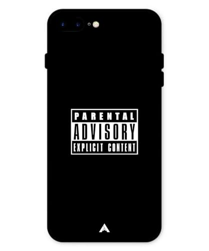 Image of Premium Explicit Case for iPhone 8 Plus Soft-Touch Metal TPU Back Cover, Shockproof, Designer, Aesthetic Mobile Phone Case (Glossy Finish)