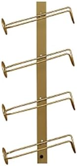 Wall Mounted Wine Rack, Stylish Bar Shelves, Strong Iron Construction, Ideal for Kitchen & Restaurant, Space-Saving Design, Small Black Wine Storage Solution