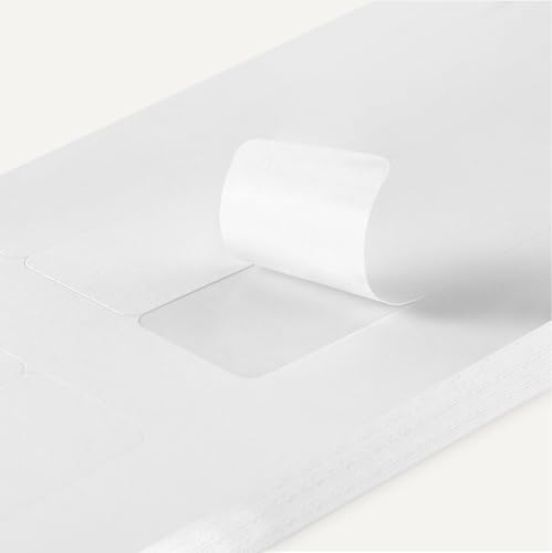 Amazon Basics Etiketten für Aktenordner, 1,7 cm x 8,7 cm, 1500 Stück, Weiß
