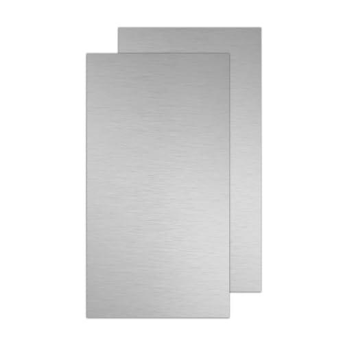 430 Stainless Steel Sheet Metal, 2 x 4 Inch 1.5mm (16 Gauge) Magnetic Stainless Steel Plate, Metal Sheets for Walls, DIY Crafts, Jewelry & Electrical Repair, 1 Pack