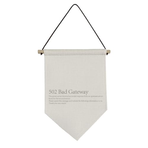 Drapeau en toile Programmer 502 Bad Gateway pour décoration bureau geek