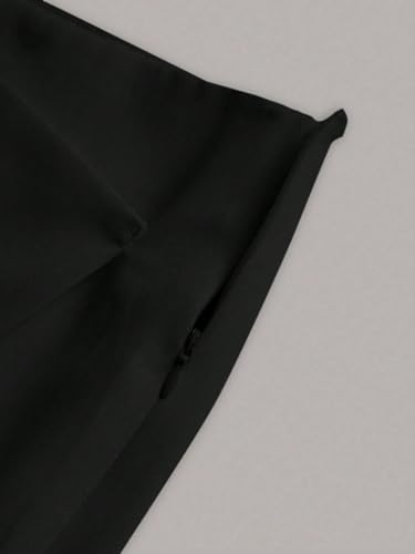 Women's Flowy Trendy Skirt Solid Color Asymmetrical Hem Skirt2