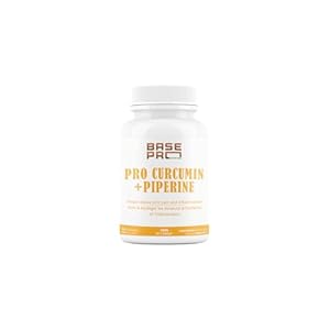 PRO Curcumin + Piperine – 120 CAPSULES | 95% Curcuminoids – 526.3158mg per Serving | Base Pro Nutrition | 120 Vegetarian Capsules | Pro Curcumin | CURCUMIN CAPSULES