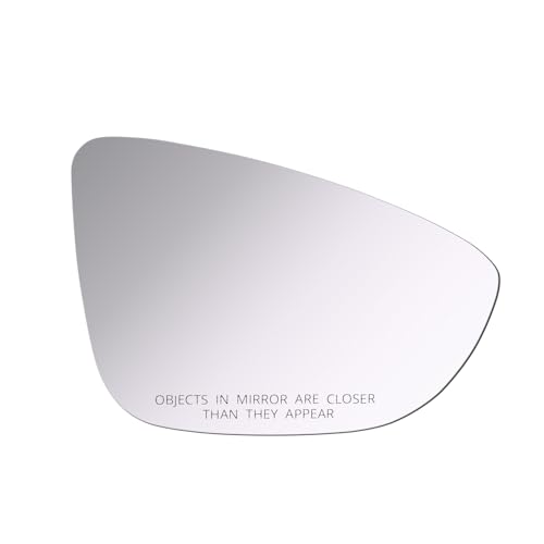 ReYee Mirror Glass fit for 2009-2017 Volkswagen CC, 2009-2016 Eos, 2011-2015 Jetta, 2012-2020 Passat Passenger Right Side Mirror Glass RH No Backing Plate Convex Including Adhesive