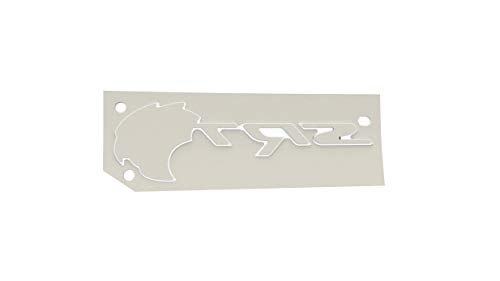Placa para cubierta SRT de Dodge Charger Hellcat con acabado bicolor negro y plateado 5