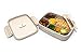 Eco-Life Home Design Bento Box - Eco Friendly, Leakproof Bento Lunch Box. Five Compartment, Wheat Fiber Bento Box for Kids and Adults. Microwave and Freezer Friendly Edo Box