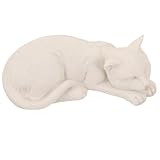 TOYANDONA Resin Haustier Gedenkstein Grabstein für Katze und Hund Wetterfeste Gartenfigur Langlebige Tiergrabstätte Deko Tröstender Gedenkstein für Verlorene Haustiere Cremeweiß