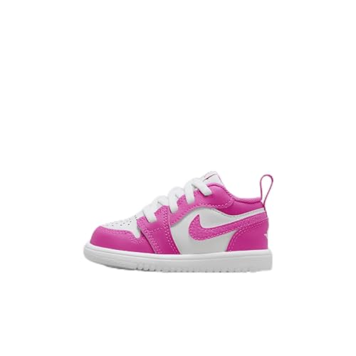Jordan 1 Low Alt Baby/Toddler Shoes (FN7398-600, Fire Pink/White/Iris Whisper) Size 5