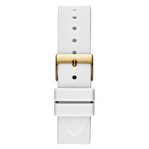 Guess Queen Montre Femme Multifonction Acier Doré Silicone Gw0536l2 - vue 3