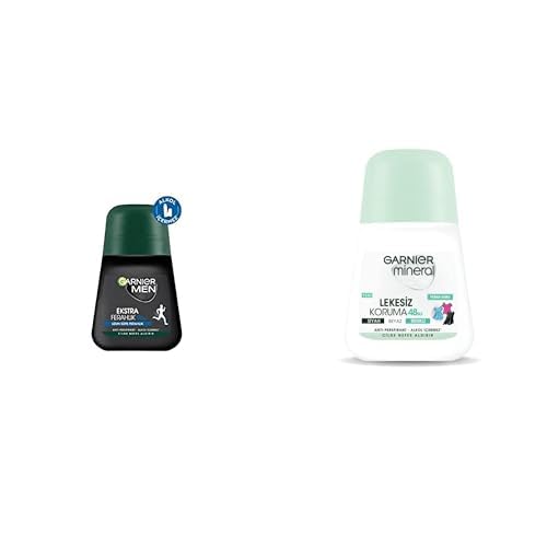 Garnier Men Ekstra Ferahlık Roll-On Deodorant + Garnier Mineral Lekesiz Koruma Ferah Koku Roll-On Deodorant