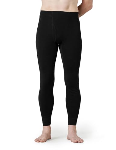 Pantalon thermique homme laine mérinos isolation naturelle sous-vêtement sport