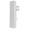 Rockville Wet Array 5 White 70V 60W Commercial Wall Mount Swivel Column Speaker, 2-Way Line Array Design, IP55 Waterproof, Indoor/Outdoor Use for Restaurants, Churches, Auditoriums (10 Item)